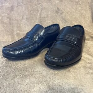 Covington Mens Black Loafers Drew 37277‎ Dress Shoes Size 8.5 M With Box